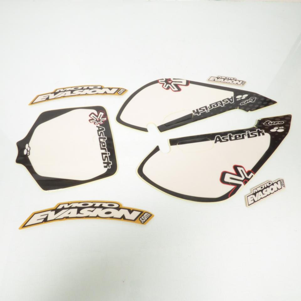 Kit déco noir et blanc Autocollant stickers Ace pour moto Kawasaki 110 KLX Neuf