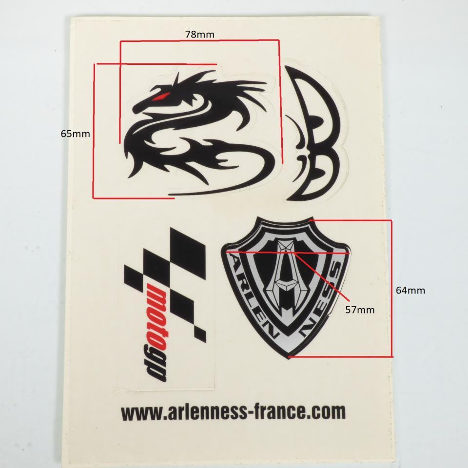 Autocollant stickers logo Arlen Ness dragon moto gp yeux pour casque moto Neuf