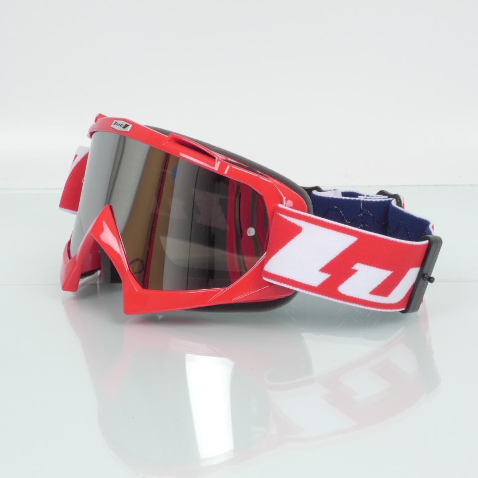 Masque lunette pour casque moto cross enduro Pilot Team Luc1 rouge neuf