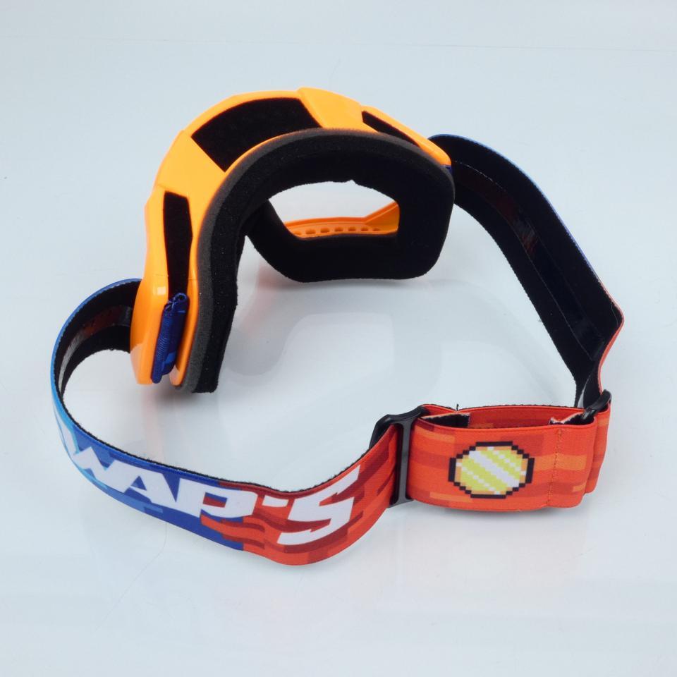 Masque lunette cross Swaps Pixel orange pour moto supermotard enduro cross Neuf