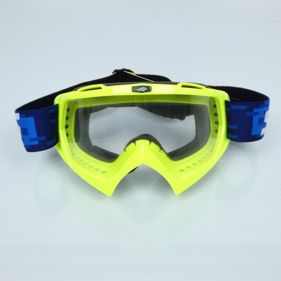 Masque lunette cross Swaps Pixel jaune fluo pour moto supermot enduro cross Neuf