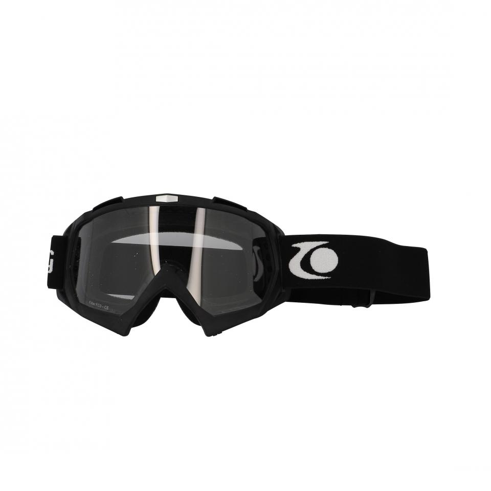 Lunette masque pour moto quad supermotard enduro cross Trendy MTC01 noir écran transparent