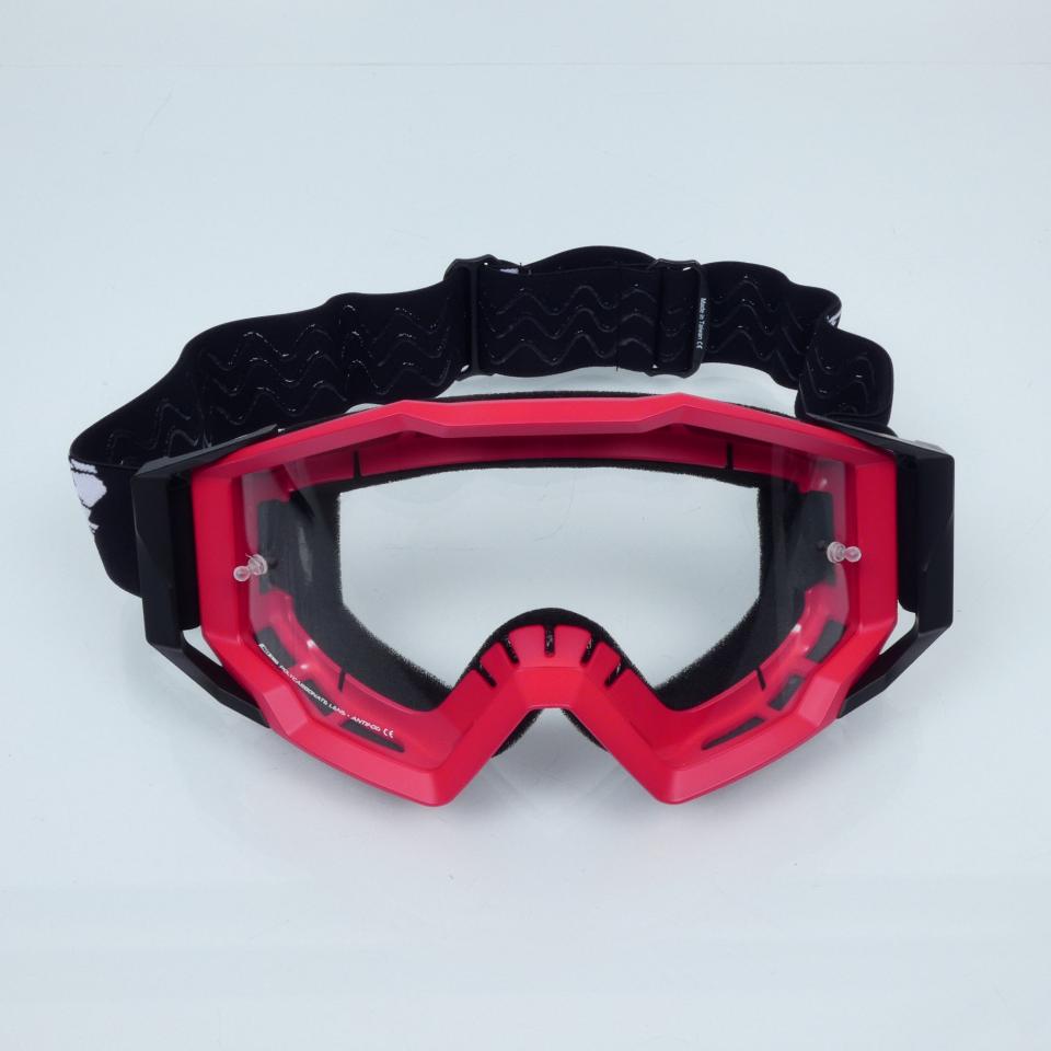 Masque lunette cross Noend 7.2 Cracked Series rouge pour moto supermotard Neuf