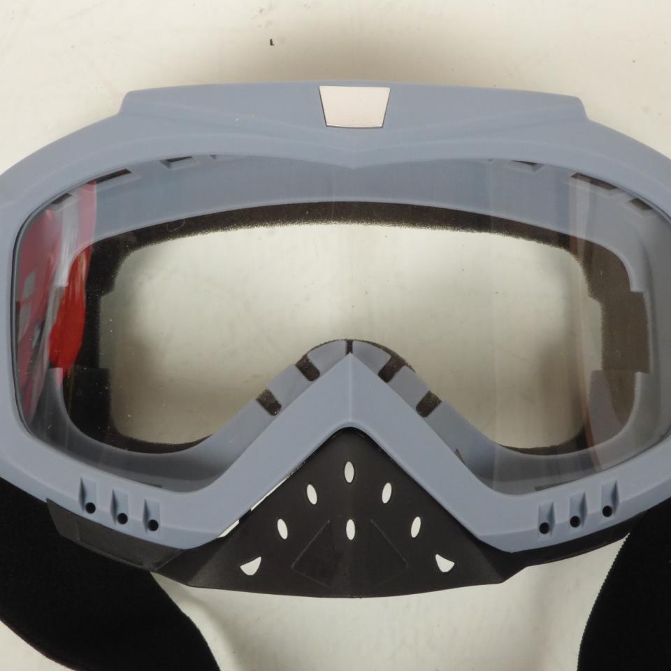 Masque lunette cross gris Nexone pour motocross enduro TT tout terrain Neuf