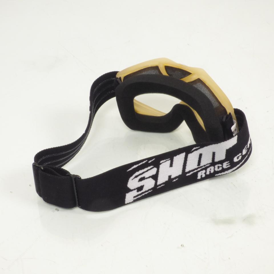 Masque lunette pour casque de moto cross enfant quad Shot Race Gear gris noir