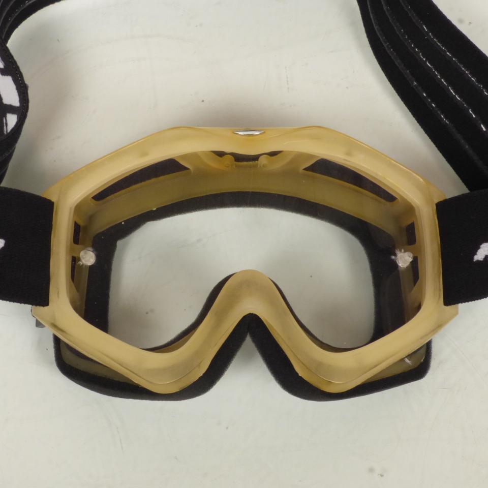 Masque lunette pour casque de moto cross enfant quad Shot Race Gear gris noir