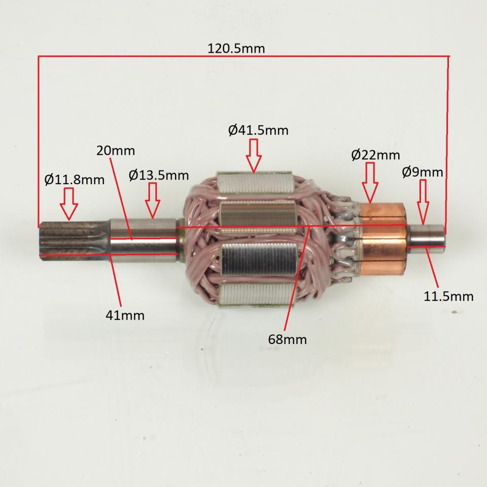 Kit réparation de démarreur pour moto Honda 450 CRF-X 2005 31200-KPT-A01/MEY-671