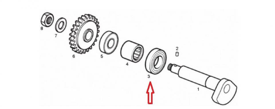 Joint spi moteur origine pour Moto Derbi 50 GPR nude 2006 à 2008 847017 / 18 x 30 x 6 Neuf