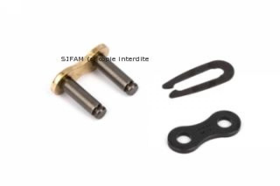 Attache chaine de transmission pas 428 sans joint torique Sifam pour moto Neuf