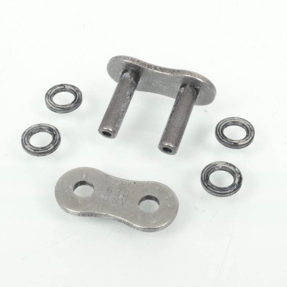 Attache chaine de transmission RK 630GSV Pas 630 axe creux grise pour moto Neuf