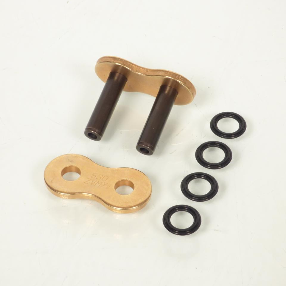 Attache chaine de transmission DID pour moto DID530ZVMX2GG / ZJ axe creux