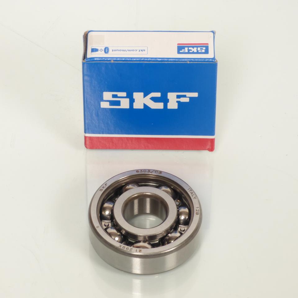 Roulement moteur SKF 6303/C3 Ø17x47x14mm pour moto Minarelli 50 AM6 227687 Neuf