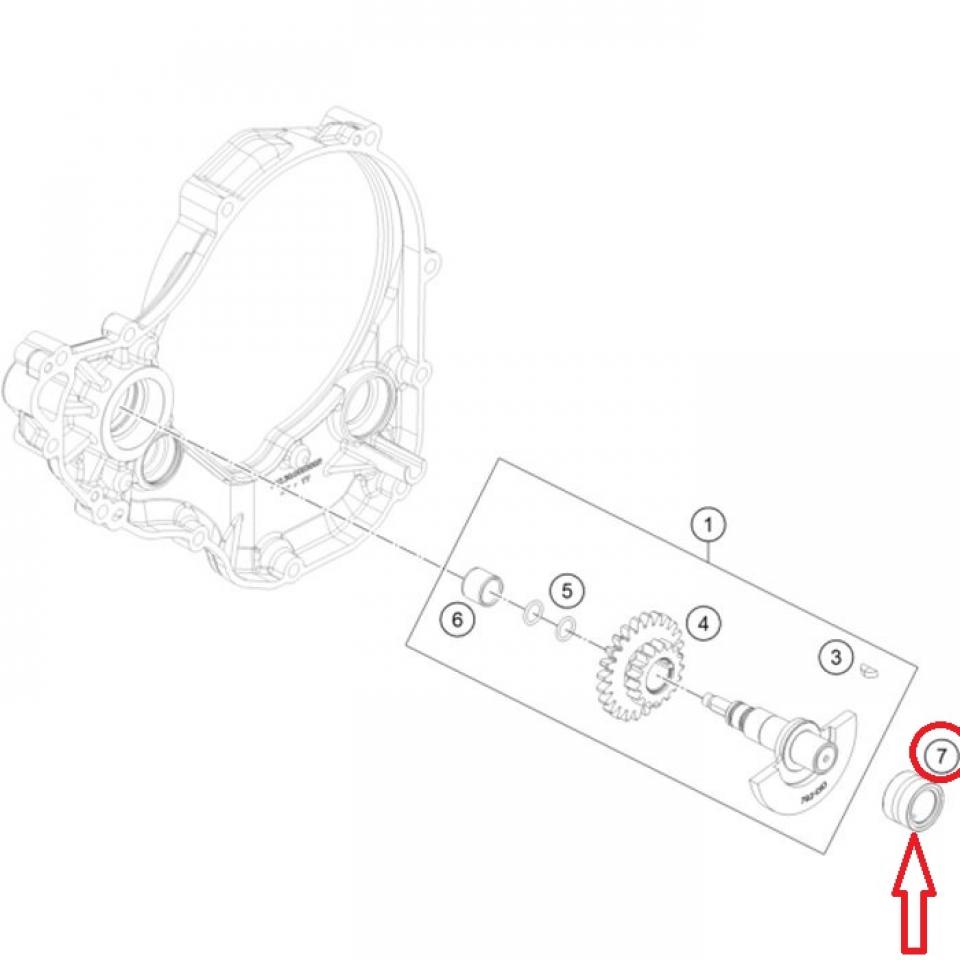 Roulement balancier équilibrage pour moto KTM 350 XCF-W 77230058000 NK16/16 Neuf