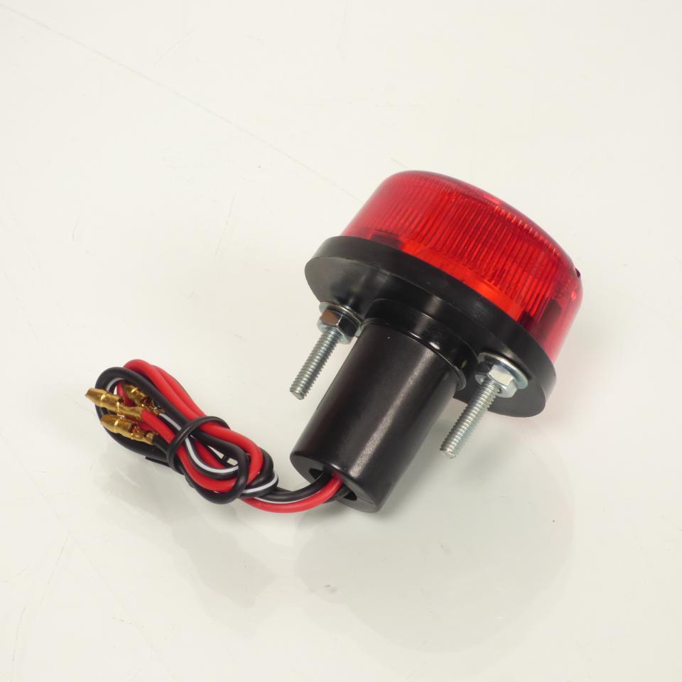 Feu arrièrerond rouge Kyoto à ampoule 12V 21/5W pour support de plaque moto Neuf