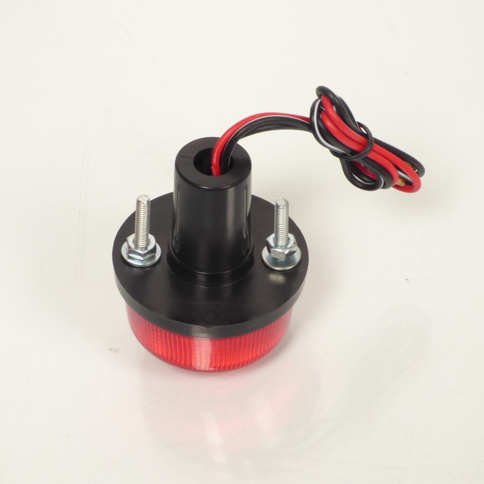 Feu arrièrerond rouge Kyoto à ampoule 12V 21/5W pour support de plaque moto Neuf
