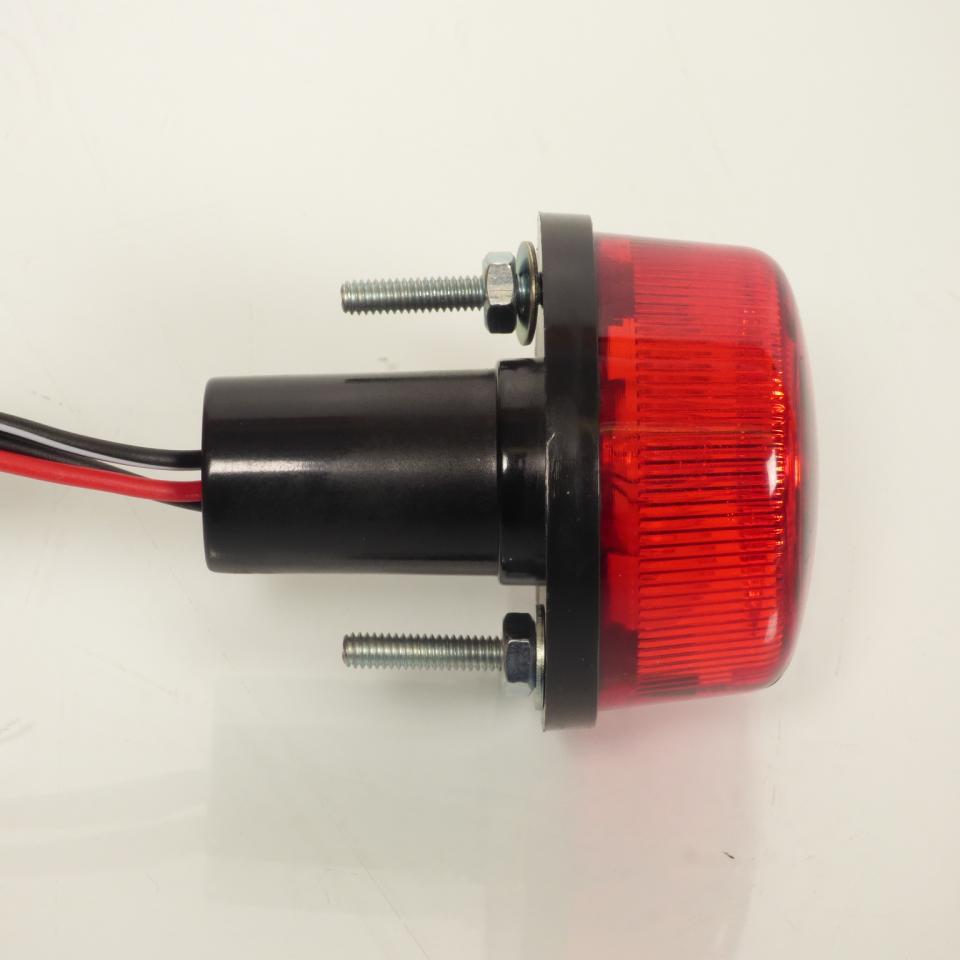 Feu arrièrerond rouge Kyoto à ampoule 12V 21/5W pour support de plaque moto Neuf