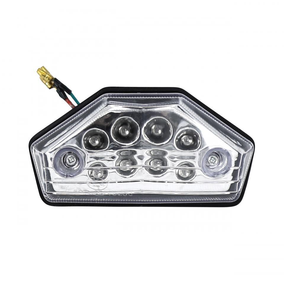 Feu arrière P2R pour Moto Rieju 50 MRT 2009 à 2021 12V a LED cabochon transparent Neuf