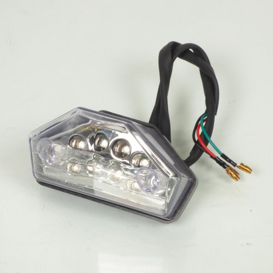 Feu arrière P2R pour Moto Rieju 50 MRT 2009 à 2021 12V a LED cabochon transparent Neuf