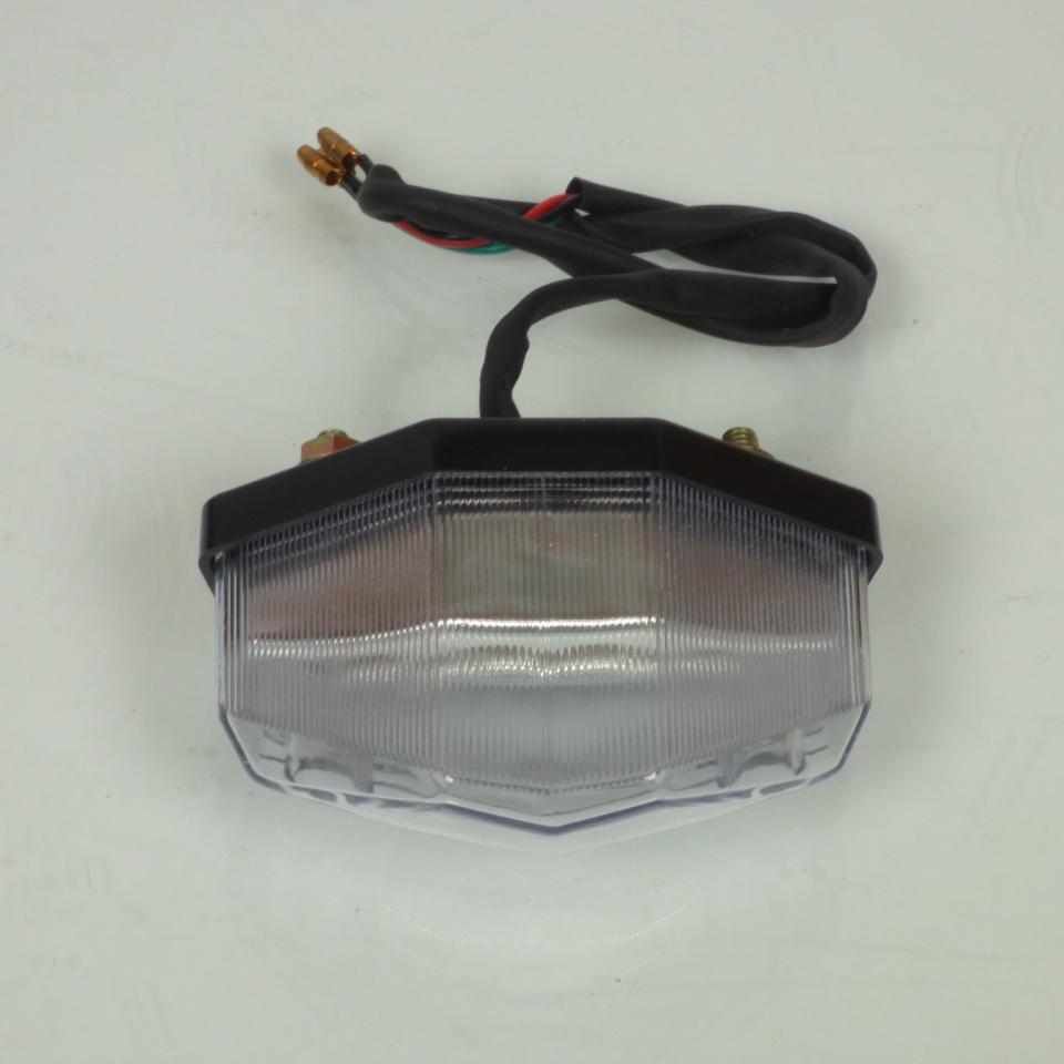 Feu arrière P2R pour Moto Rieju 50 MRT 2009 à 2021 12V a LED cabochon transparent Neuf