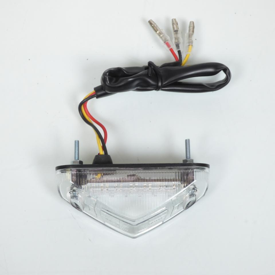 Feu arrière universel à led mini triangle pour bavette moto scooter quad