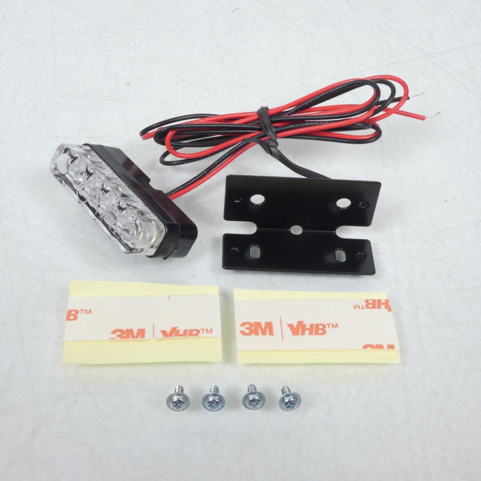 Éclairage de plaque 12V 0.2W 3 LED blanche Chaft DOMINO IN764 pour moto Neuf