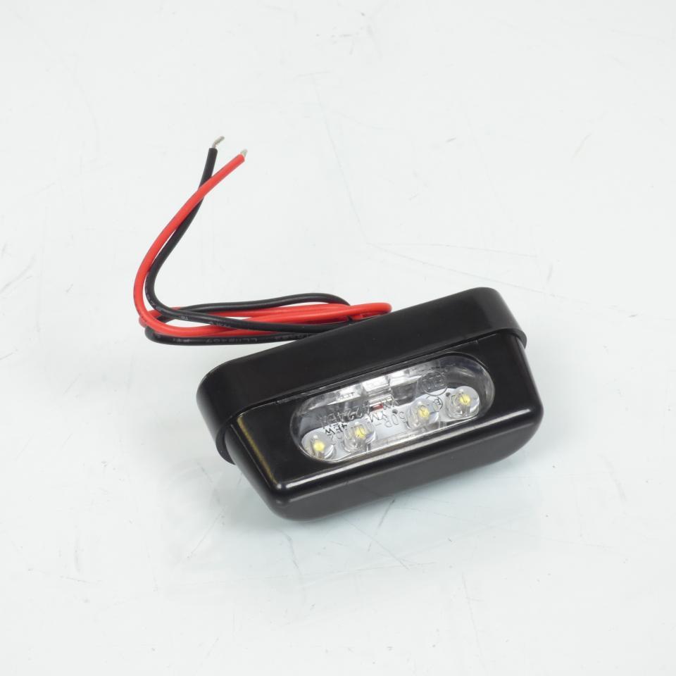 Éclairage de plaque d'immatriculation noir à LED 12V Replay pour moto Neuf
