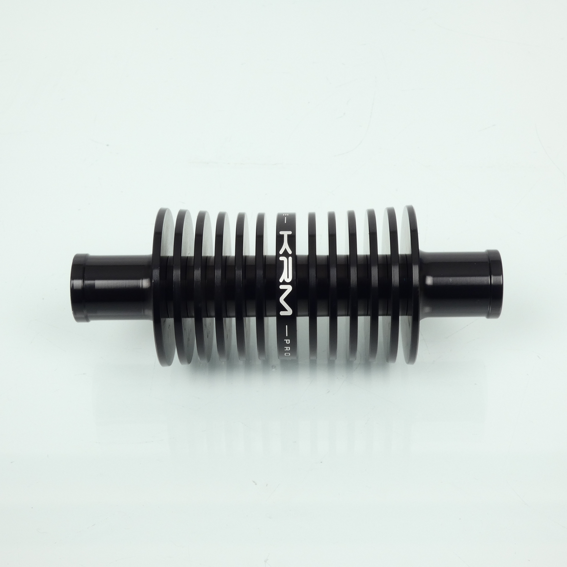 Radiateur refroidissement additionnel KRM sur durit Ø17mm noir pour moto Neuf