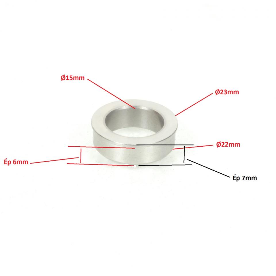 Entretoise roue AV/AR pour moto Rieju 50 Mrt Pro 480.5049 480.0051 15x22x7