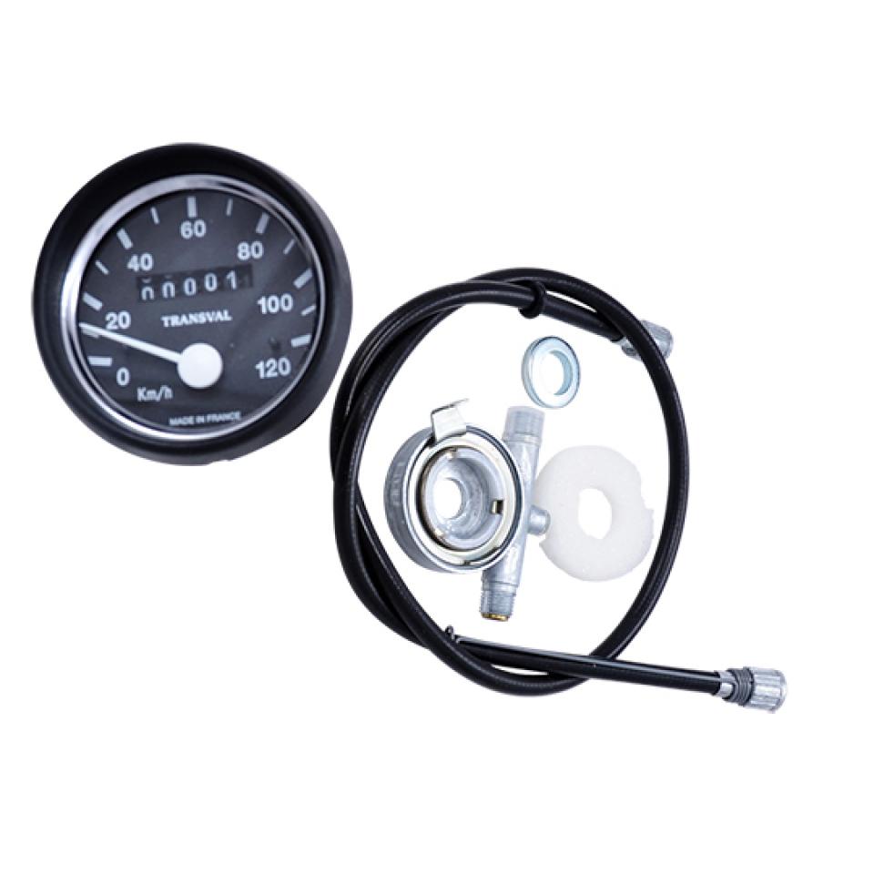 Compteur rond Transval pour mobylette MBK 50 51 121 / 5440400401204 120Kmh Neuf