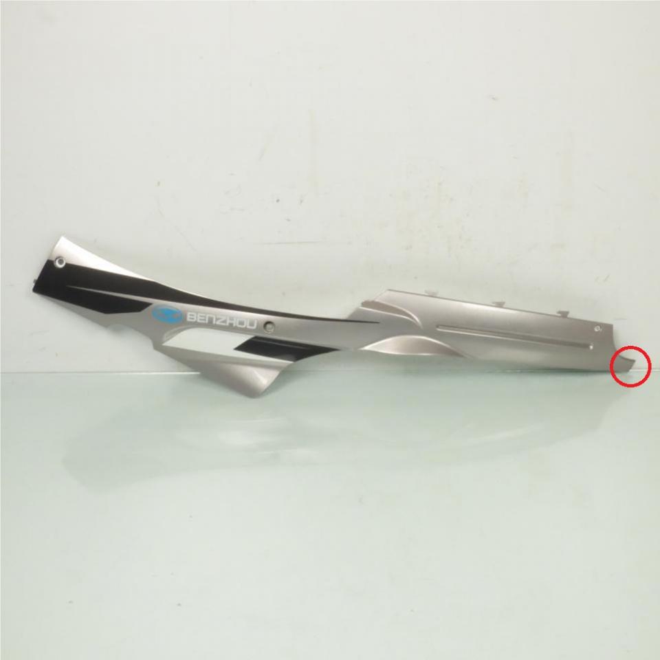 Sabot bas caisse gauche origine pour scooter Chinois 50 QT gris BZ-GY50-17 Occas