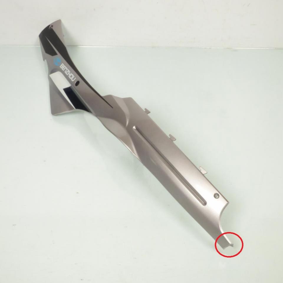 Sabot bas caisse gauche origine pour scooter Chinois 50 QT gris BZ-GY50-17 Occas