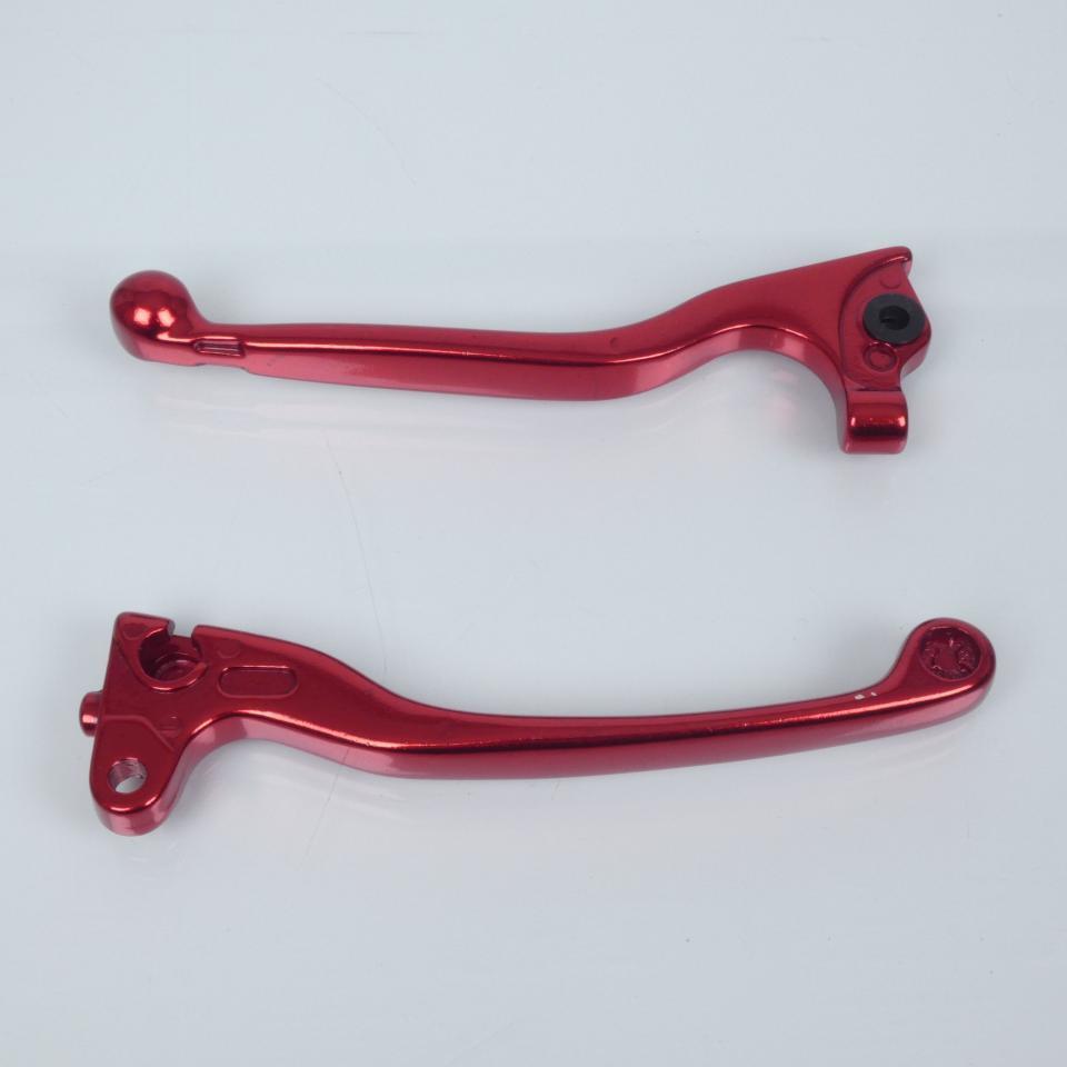 Paire de levier de frein rouge Vicma pour scooter Peugeot 50 Speedfight 1 Neuf