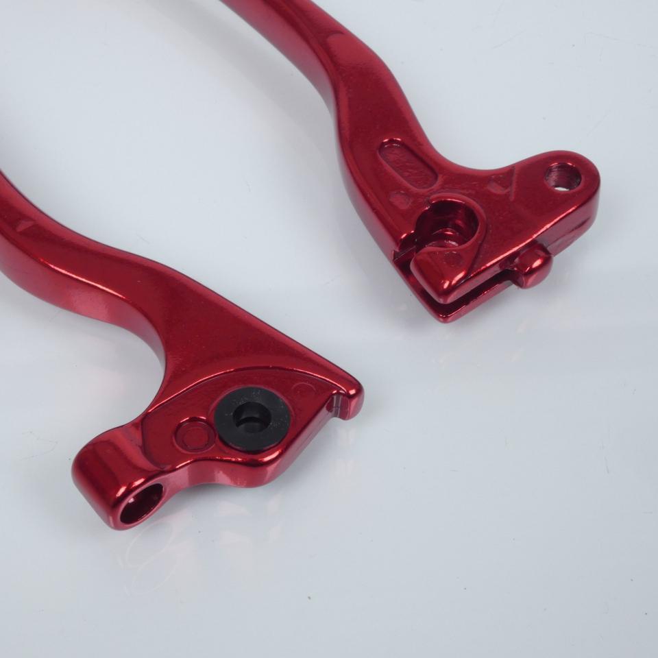 Paire de levier de frein rouge Vicma pour scooter Peugeot 50 Speedfight 1 Neuf