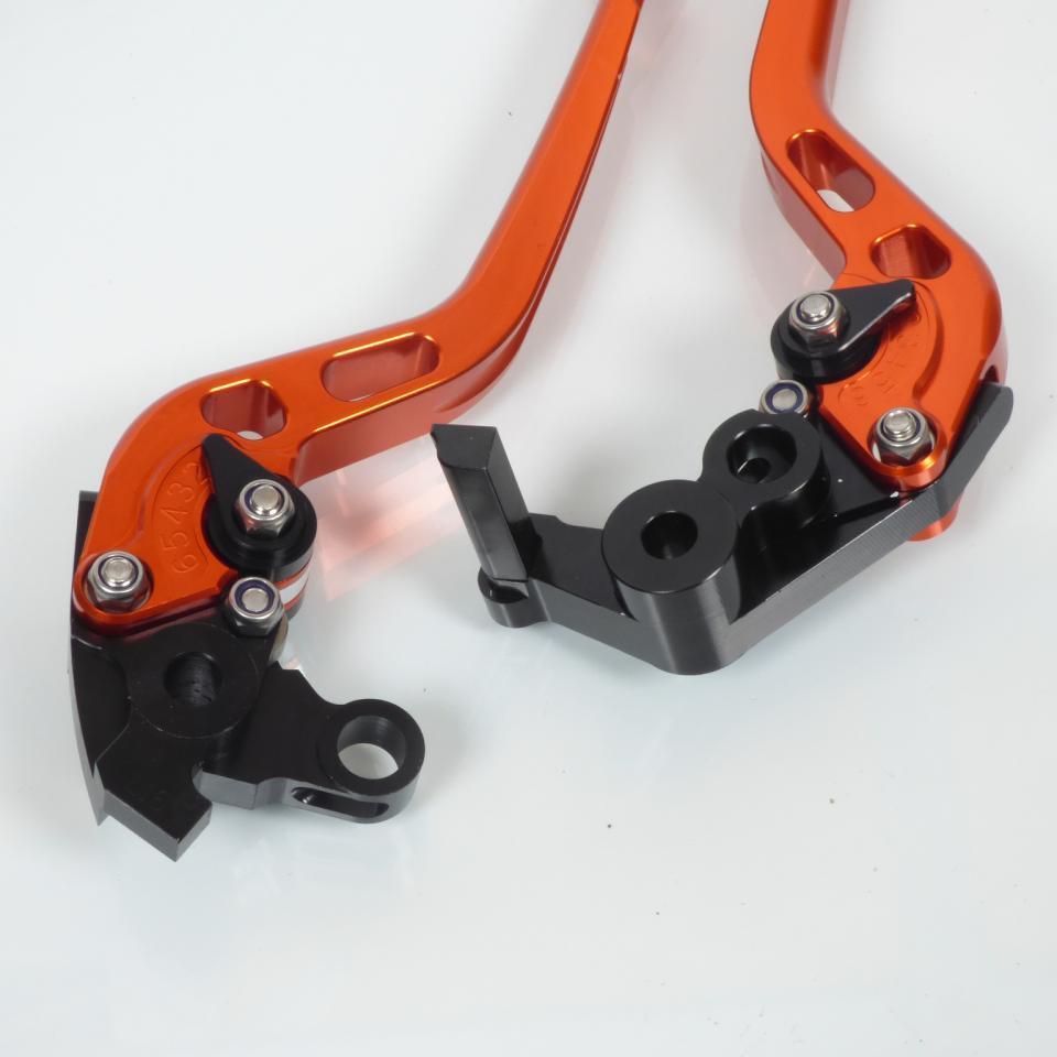 Levier frein droit gauche pour moto Honda 1000 Cbr Rr 2004 à 2007 coloris orange/noir