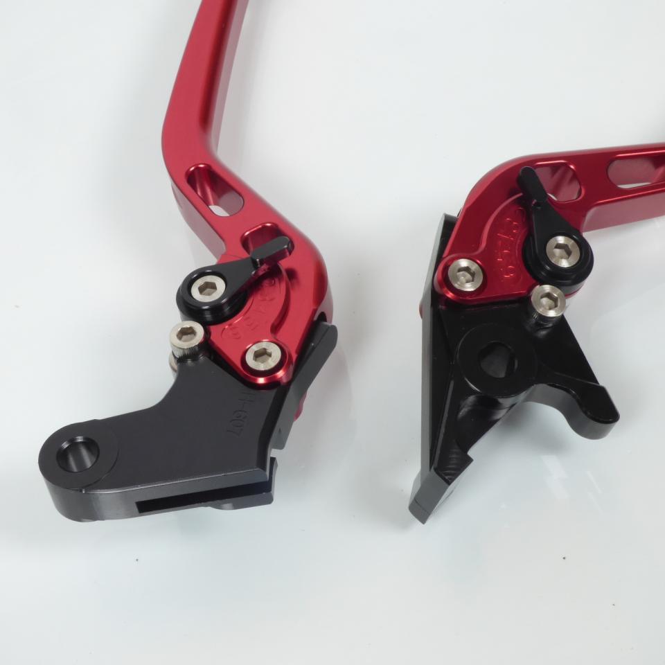 Levier frein droit gauche pour moto Honda 600 CB FA 2010 à 2013 coloris rouge/noir