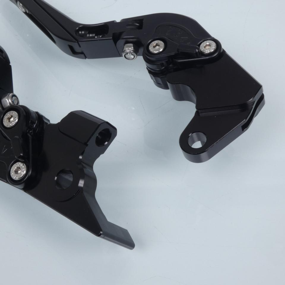 Levier Myra pour moto Kawasaki 1000 Versys 2015 à 2020 alu CNC noir / paire Neuf