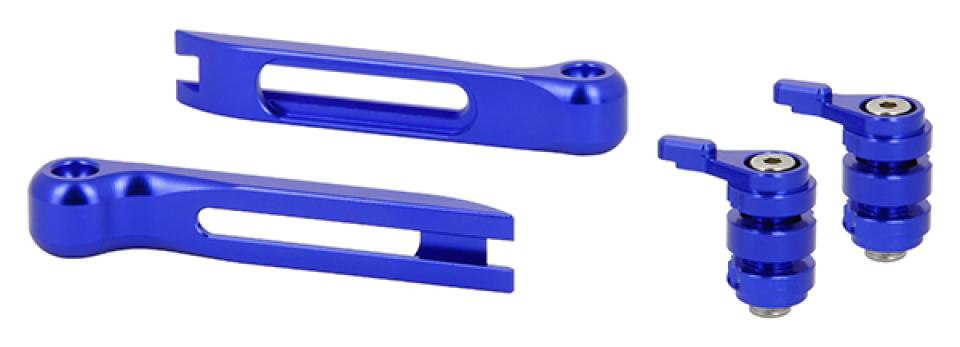 Kit embout de rechange pour levier réglable Myra alu CNC bleu moto scooter Neuf