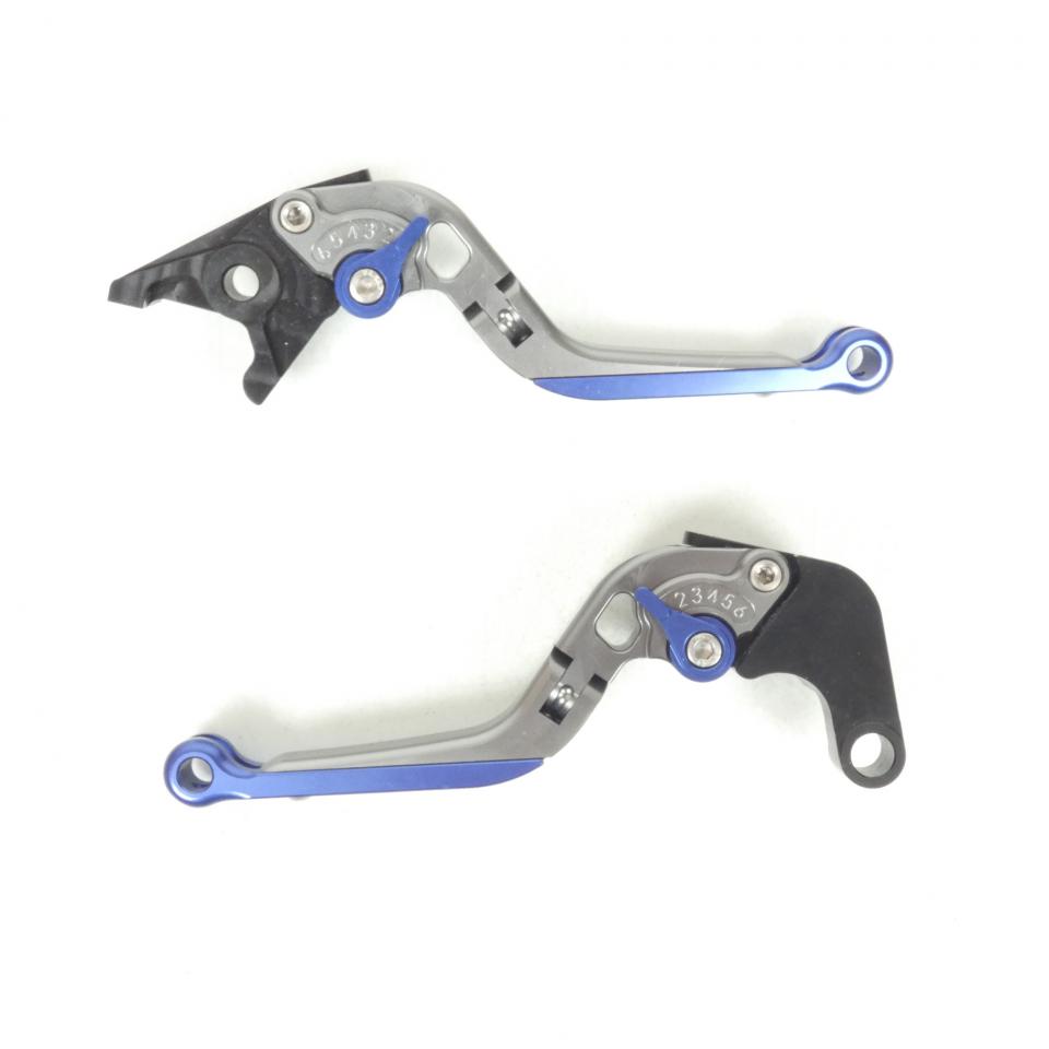 Levier frein droit pour moto Honda Cb 650 F alu CNC gris titane bleu Neuf