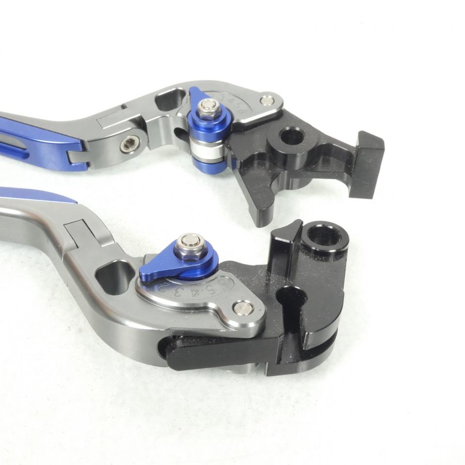 Levier frein droit pour moto Honda Cb 650 F alu CNC gris titane bleu Neuf