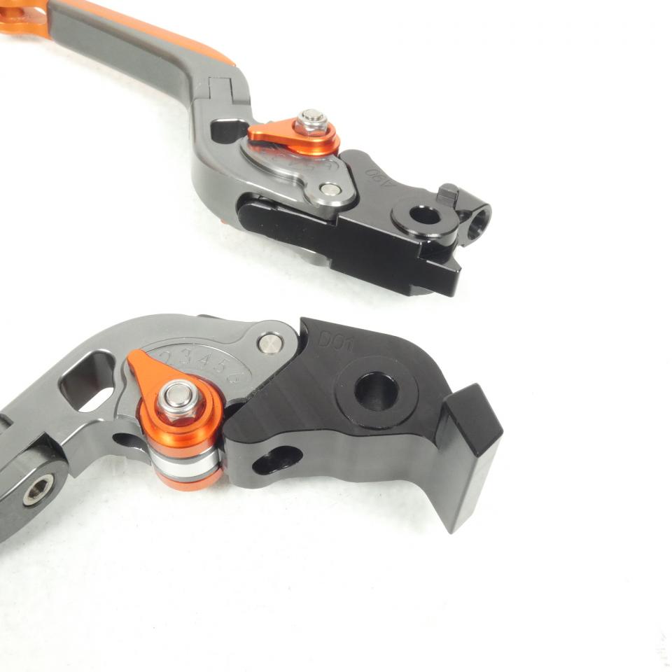 Levier frein droit pour moto KTM 1190 Adventure alu CNC gris titane orange Neuf